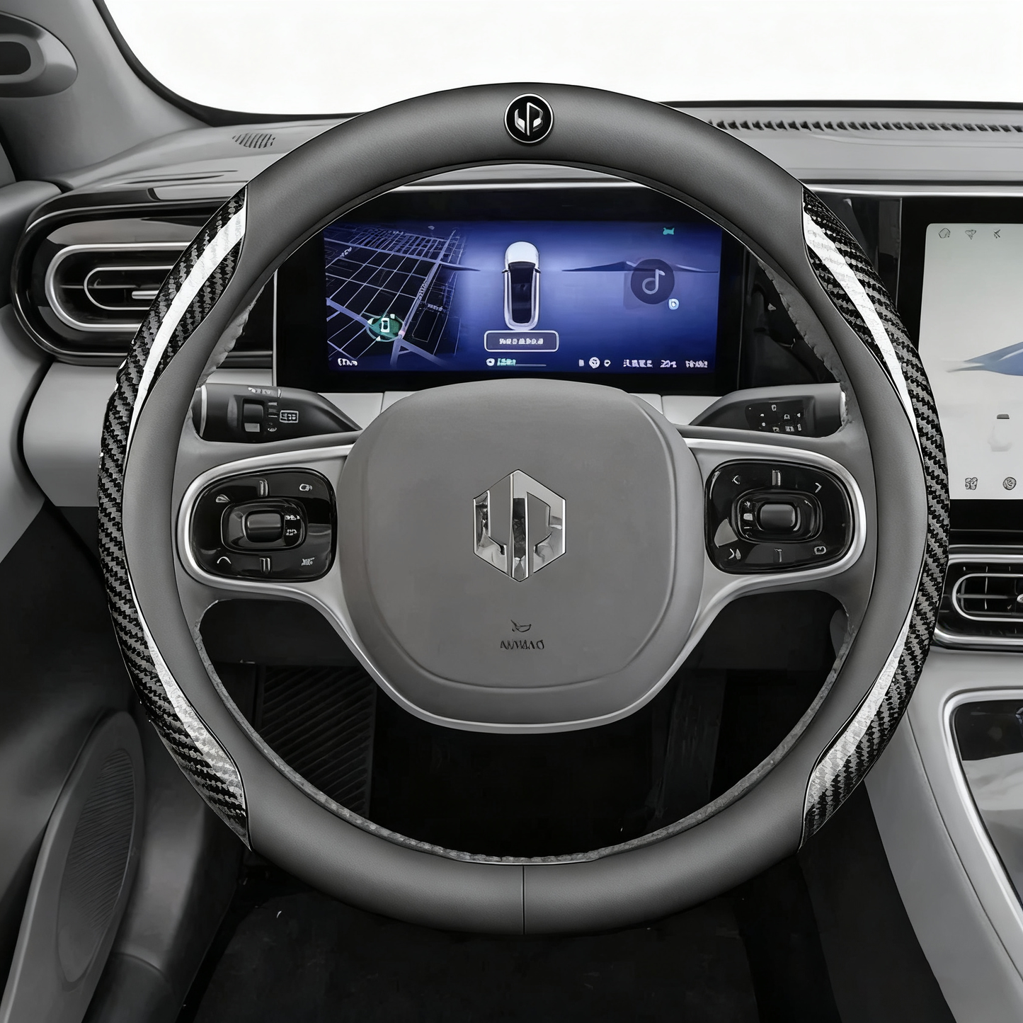 Leather Car Steering Wheel Cover For LEAPMOTOR