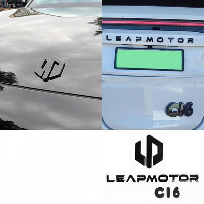 Leapmotor Blackened Car Emblem Letter Sticker