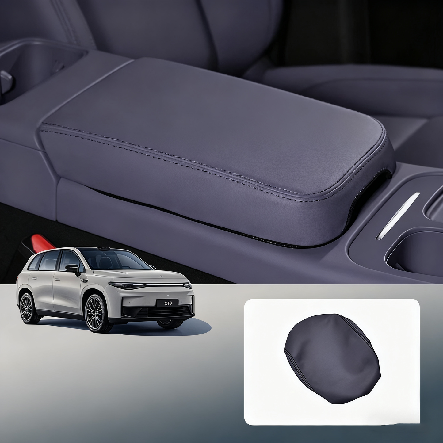 Car Armrest Cover Mat fit for Leapmotor C10