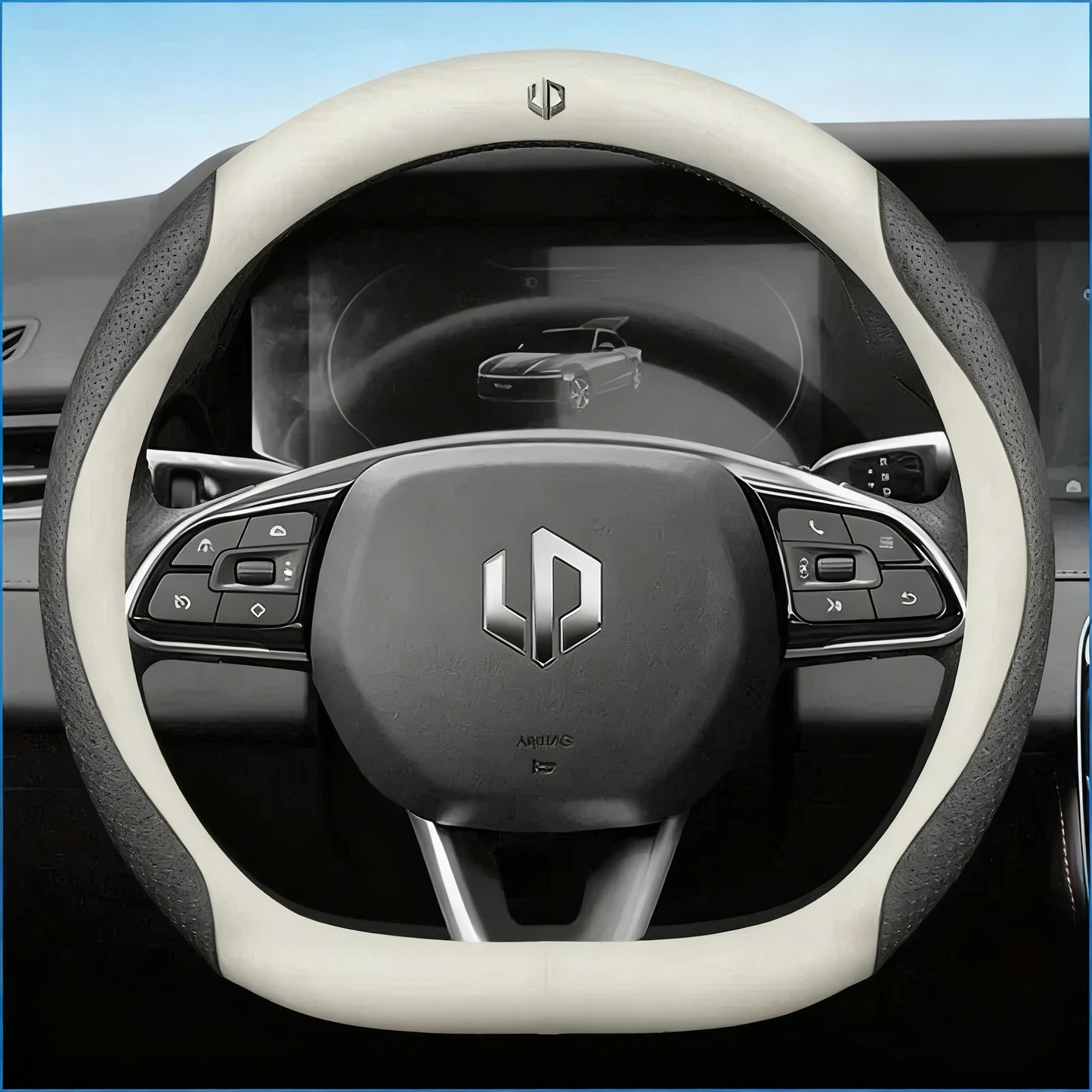 Leather Car Steering Wheel Cover For LEAPMOTOR