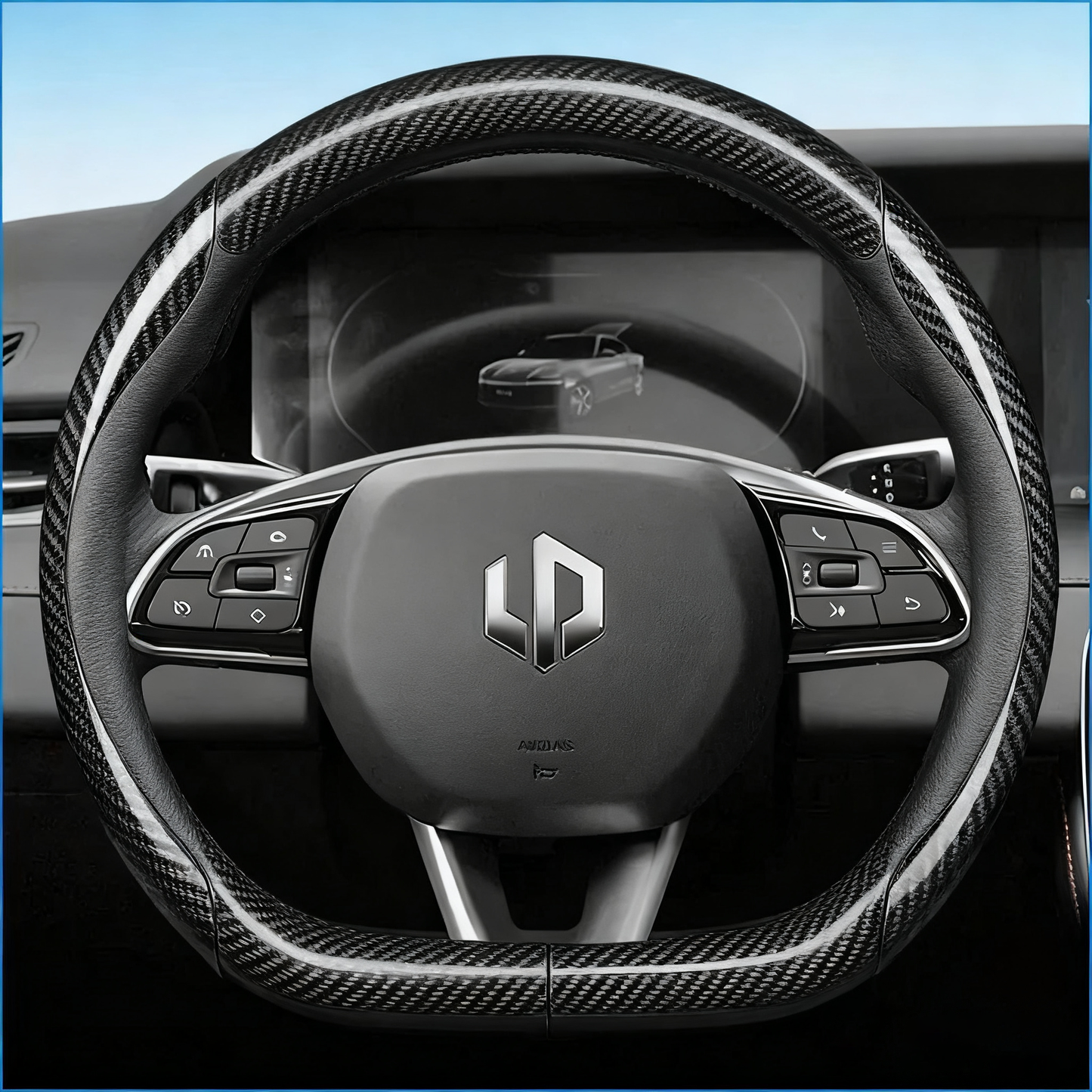 Leather Car Steering Wheel Cover For LEAPMOTOR