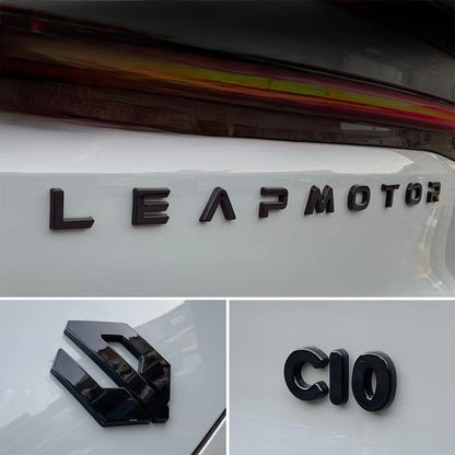 Leapmotor Blackened Car Emblem Letter Sticker