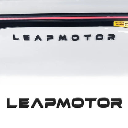 Leapmotor Blackened Car Emblem Letter Sticker