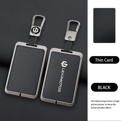 Zinc Alloy Leather Car NFC Card Remote Key Cover Case For Leapmotor