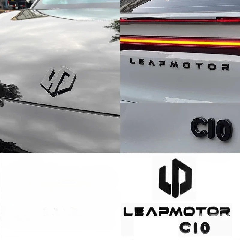 Leapmotor Blackened Car Emblem Letter Sticker
