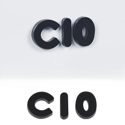 Leapmotor Blackened Car Emblem Letter Sticker