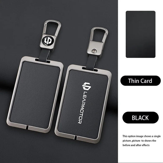 Zinc Alloy Leather Car NFC Card Remote Key Cover Case For Leapmotor