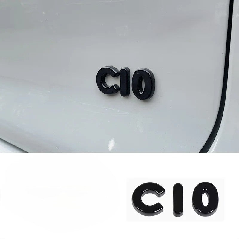 Leapmotor Blackened Car Emblem Letter Sticker