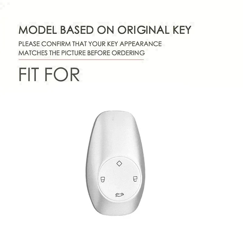 Car Carbon Fiber Leather Rope Keychain Key Ring For Leapmotor T03 2022 C11 S01 C01 - Leapmotor Accessories