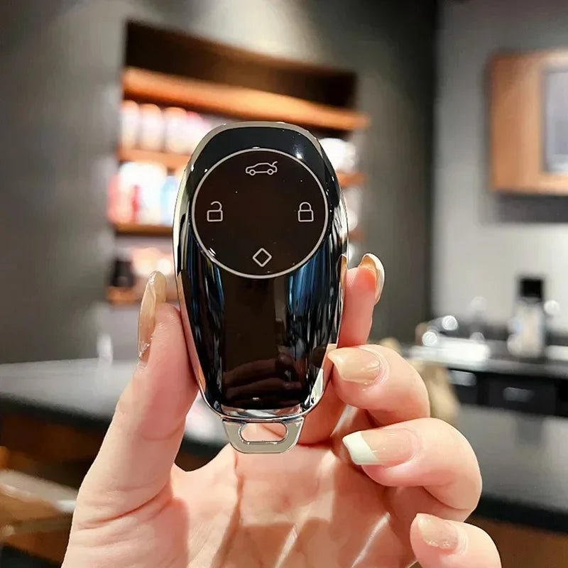 Car Carbon Fiber Leather Rope Keychain Key Ring For Leapmotor T03 2022 C11 S01 C01 - Leapmotor Accessories