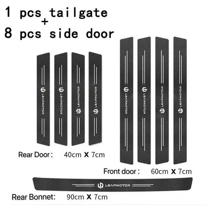 Car Door Sill Guard Plate Threshold Protector for Leapmotor T03 S01 C11 C10 - Leapmotor Accessories