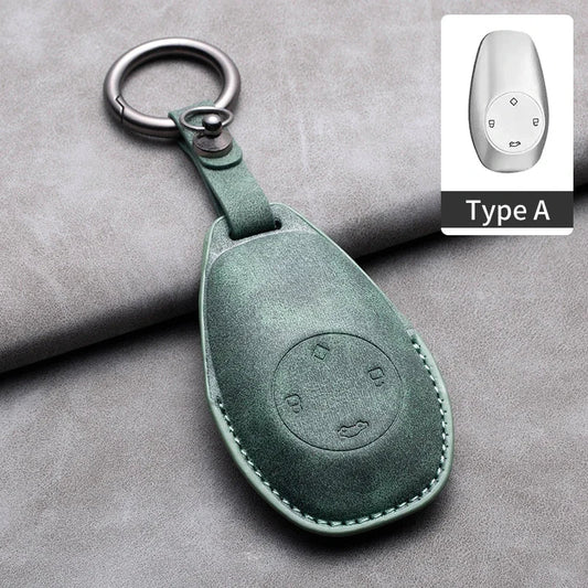 Leather Car Key Case Cover for Leapmotor C01 T03 S01 C11 - Leapmotor Accessories