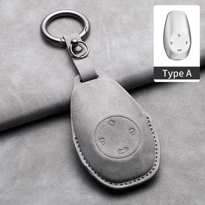 Leather Car Key Case Cover for Leapmotor C01 T03 S01 C11 - Leapmotor Accessories