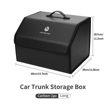 Leather Car Trunk Fold Organizer Bag For Leapmotor C11 T03 S01 C10 - Leapmotor Accessories