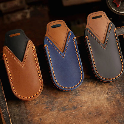 Leather Protector Holder Case Car Key Fob Cover Shell for Leapmotor T03 S01 C11 C01 - Leapmotor Accessories