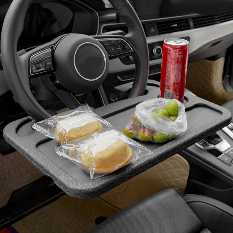 Steering Wheel Tray 2 in 1 Car Desk Flippable Table