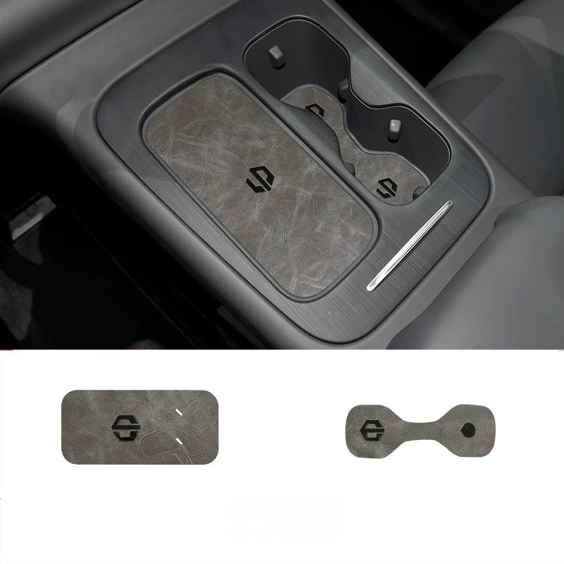 Leapmotor C10 Car Cup Holder Coasters Leather Mat