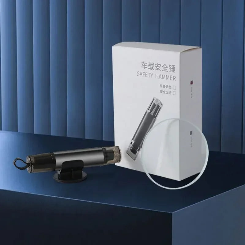 2-in-1 Car Safety Hammer Window Glass Breaker Seat Belt Cutter